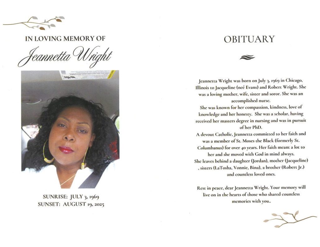 Jeannetta Wright Obituary
