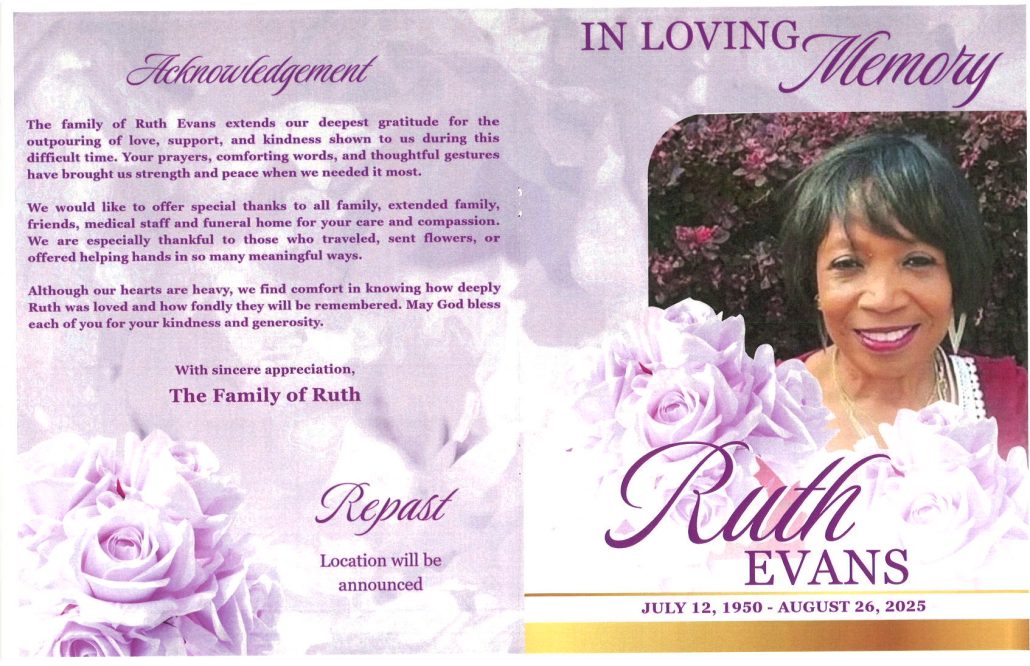 Ruth Evans Obituary