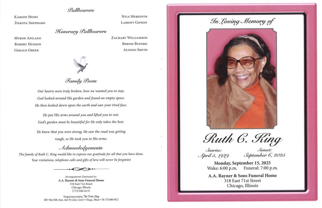 Ruth C King Obituary