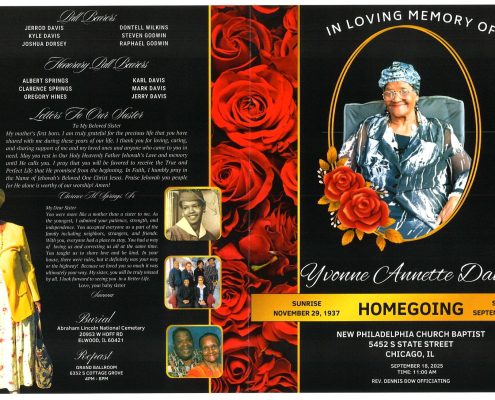 Yvonne A Davis Obituary