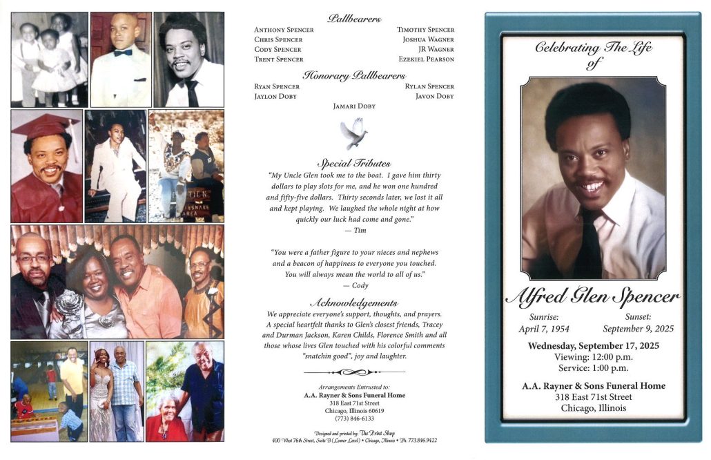 Alfred G Spencer Obituary