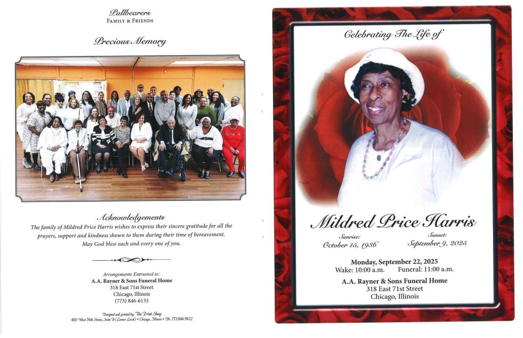 Mildred P Harris Obituary