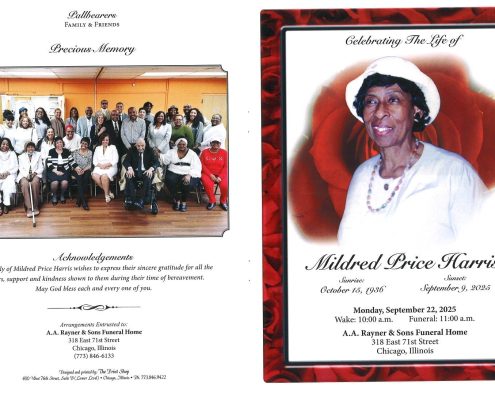 Mildred P Harris Obituary
