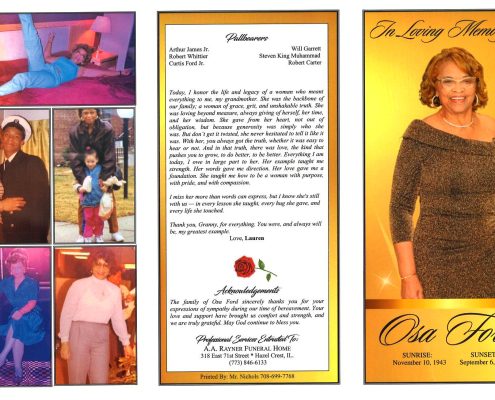 Osa Ford Obituary
