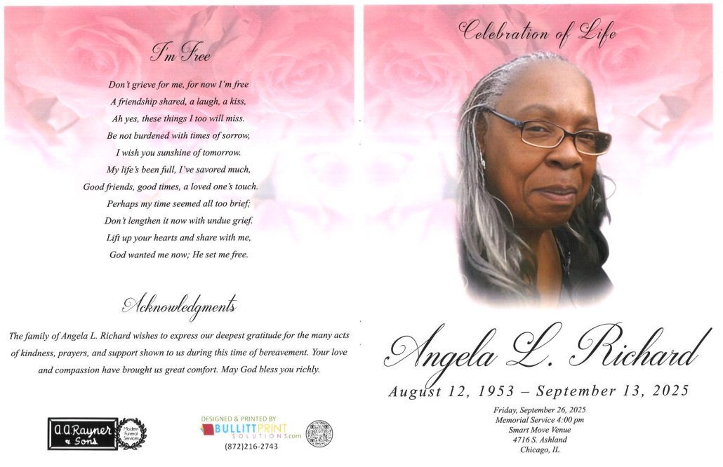 Angela L Richard Obituary