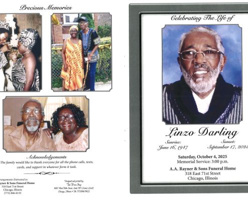 Linzo Darling Obituary