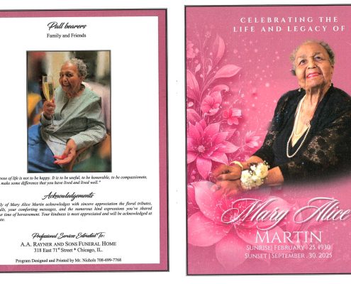 Mary A Martin Obituary