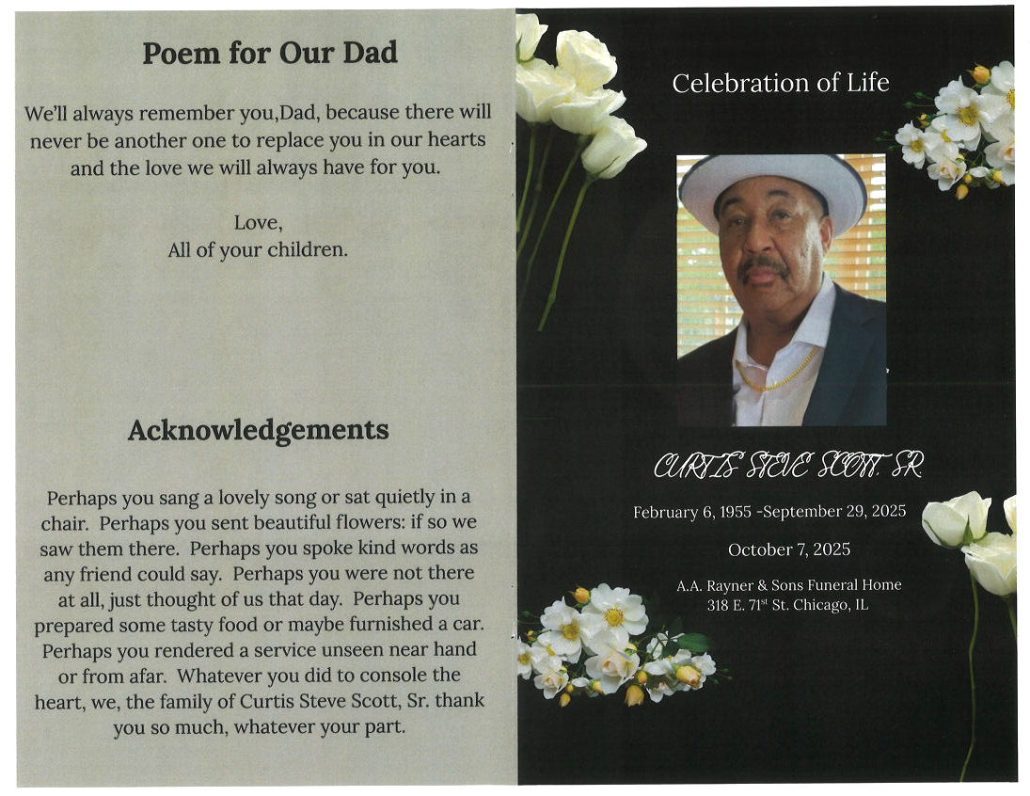 Curtis S Scott Sr Obituary