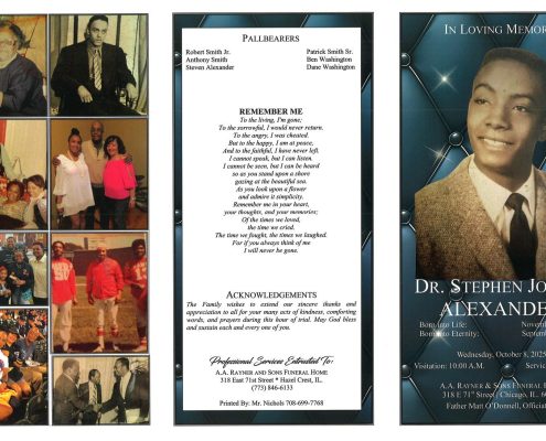 Dr Stephen J Alexander Obituary