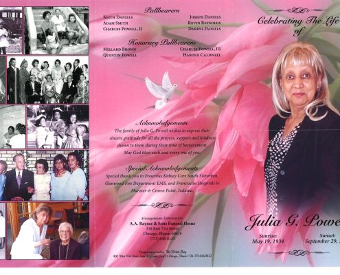 Julia G Powell Obituary