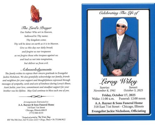 Leroy Wiley Obituary